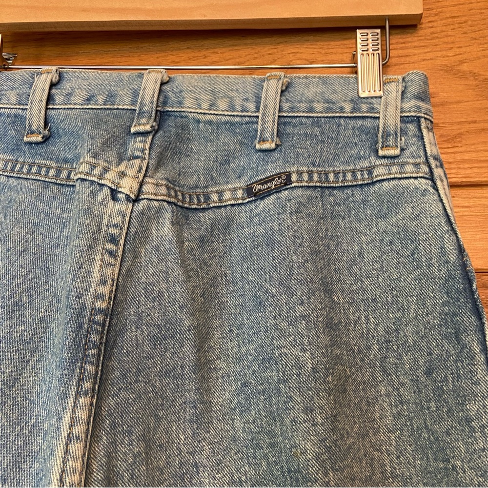 Vintage Wrangler light wash flat back jeans - Picture 5 of 7